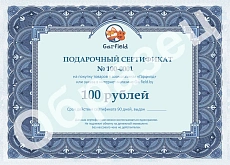 Подарочный сертификат на 100 рублей